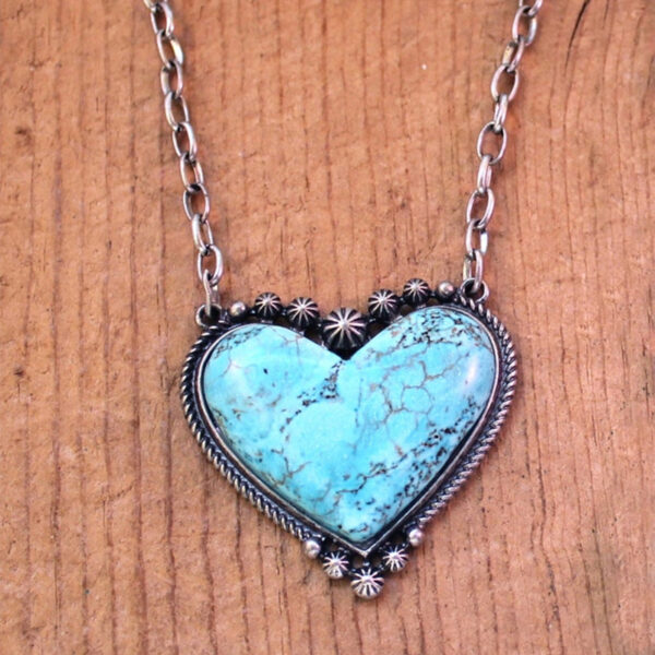 O1CN01DKJC8h1fCJAMpNxU5_4260613970-0-cib Wholesale Alloy Love Turquoise Pendant Necklace