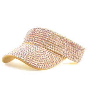 Yellow Cap White AB Diamond / Adjustable