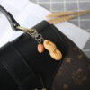 Wholesale PVC Simulation Peanut Creative Keychain