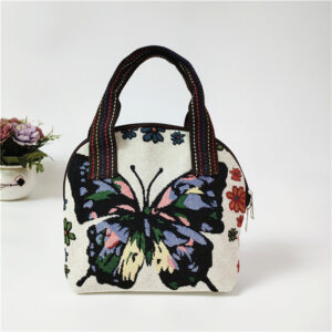 Small flower color butterfly shell bag