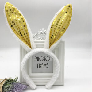Yellow Sequin Rabbit Ears