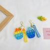 Wholesale Strawberry Pineapple Silicone Keychains