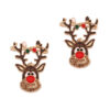 Wholesale Cartoon Christmas Elk Zinc Alloy Earrings