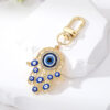 Wholesale Hand of Fatima Drip Oil Devil Eye Pendant Keychains