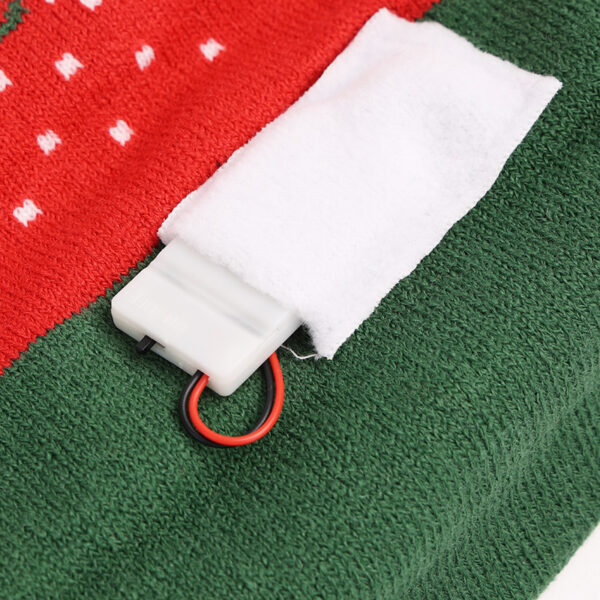 Wholesale Illuminated Christmas Hats, Snowflake Elk Cartoon Jacquard Fur Ball Hats, Knitted Hats