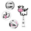 O1CN01DbnJVt1Q2UVvl28K4_2213922901918-0-cib Wholesale Cow Badge Scroll Retractable Keychain