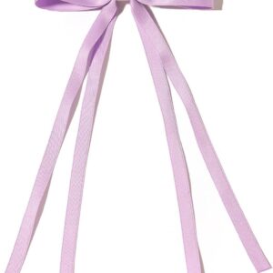 Polyester cotton ribbon light purple 8G duckbill clip