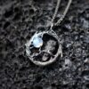 O1CN01DfwQdb1qyMOvLMoyq_2206372095564-0-cib Wholesale Gothic Moonlight Stone Alloy Pendant Necklaces