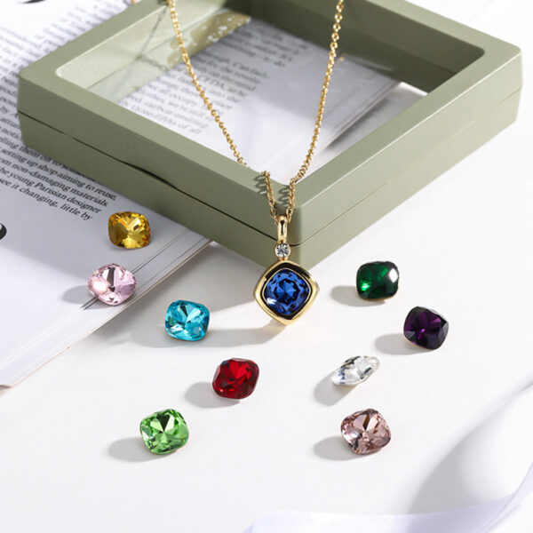 O1CN01Dg5rIy1OSTfdEC5RB__2211194421704-0-cib Wholesale Square Zircon Interchangeable Zircon Necklace