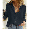 Wholesale Loose Long Sleeved Linen Shirts