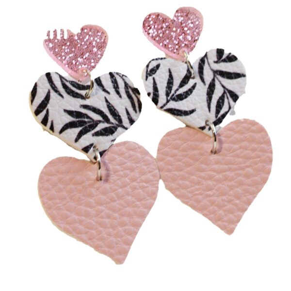 Wholesale Valentine's Day Gretel Leather Earrings