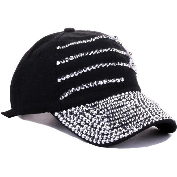 Wholesale Point Diamond Full Brim Fashion Sun Visor Outdoor Baseball Cap