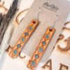 Wholesale Bohemian Retro Geometric Leather Earrings