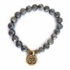 Wholesale Buddha Beads Lotus Yoga Pendant Stone Bracelet