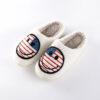 Wholesale New National Flag Smiley Home Warm Winter Cotton Slippers