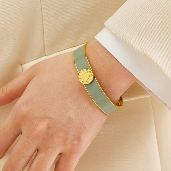 Wholesale Colorful Enamel Titanium Steel Bracelet