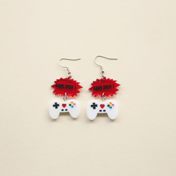 Wholesale Game Controller Creative Earrings Acrylic