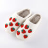 Wholesale Strawberry Warm Winter Soft Bottom Thickened Non-slip Cotton Slippers