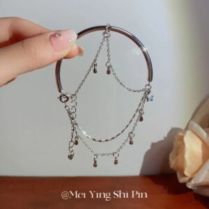 tassel pendant half bracelet