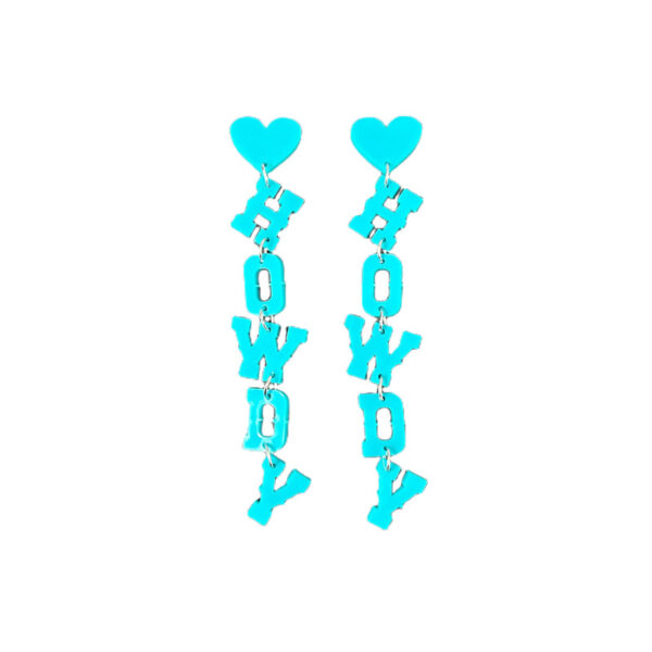 O1CN01Dn1p5P1ZFcNjoujsN_1794553165-0-cib Wholesale Western Cowboy HOWDY Long Letter Acrylic Earrings
