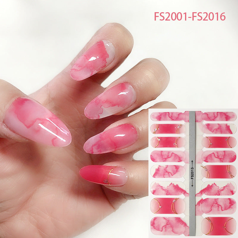 Wholesale Plastic Gradient Multicolor Nail Art Stickers