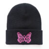 Wholesale Butterfly Embroidery Beanie Warm Acrylic Knitted Beanie