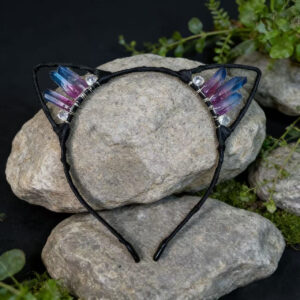 Pink cat ears for up and down