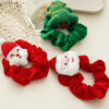 Wholesale Christmas Cartoon Head Plush Large Intestine Flannel Hair Tie