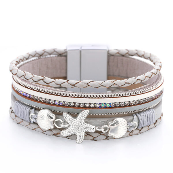 O1CN01Do7K032JGxjgXZ3Zj_1871609395-0-cib Wholesale Ethnic Style Holiday Style Small Starfish Inlaid with Colorful Diamond Bracelets