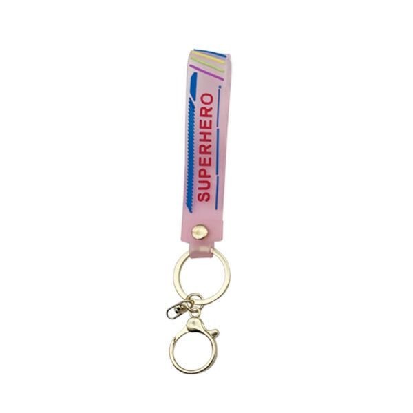 Wholesale Soft Glue Translucent Lanyard Keychains