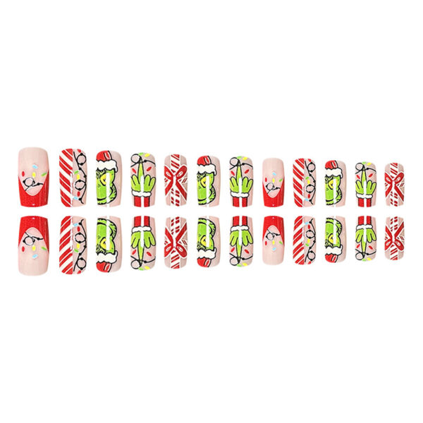 Wholesale Plastic Christmas Bow Fake Nails