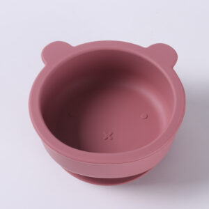 Wine Red (bear silicone bowl)