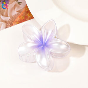 8cm frangipani-pearl purple / Qiyue factory direct sales