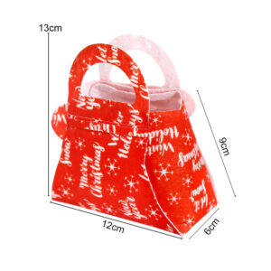 winter-holiday red bottom tote bag