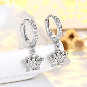 Crown ear Buckle (White Gold)