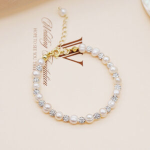 Wholesale Freshwater Pearl Crystal Bracelet