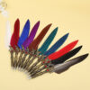 Wholesale Vintage Engraved Feather Dip Pens