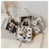 Wholesale large capacity graffiti cute calf canvas bag