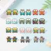 Wholesale Sunflower School Bus Heat Shrink Sheet Acrylic Earrings