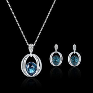 Wholesale Crystal Diamond Stud Earrings Pendant Necklace Earrings Jewelry