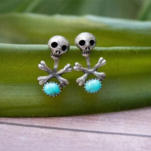 Wholesale Vintage Skull Bones Alloy Earrings