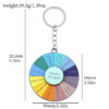Wholesale Zinc Alloy What To Eat Tonight Turntable Keychain
