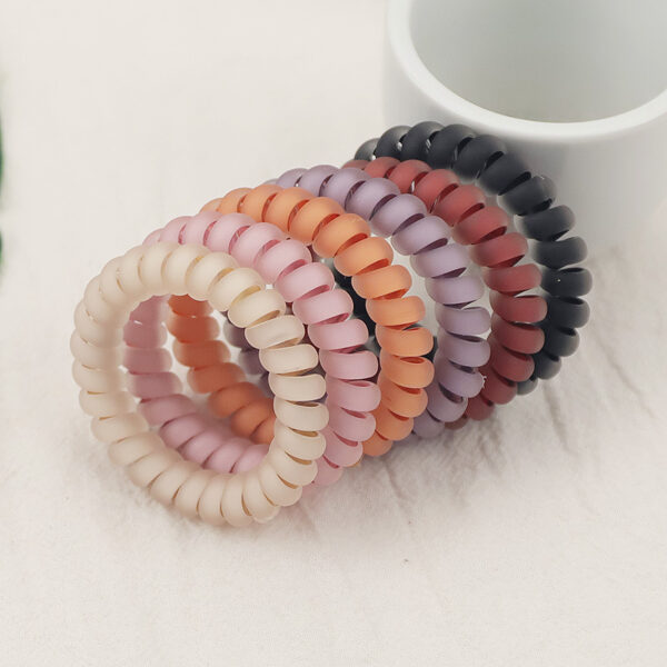 O1CN01E7HUM72Ip1jWf2fl1_2606149334-0-cib Wholesale Morandi Semi Transparent Matte TPU Hair Scrunchies