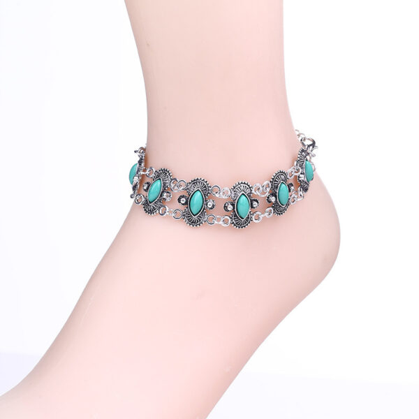Wholesale Turquoise Vintage Ethnic Water Drop Bracelet