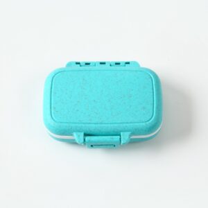 Wheat Straw Tiffany Blue / 8X6.5X2.5CM