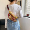 Wholesale Straw Woven Ethnic Style Tassel Woven Bag