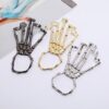 O1CN01EAU4cS2AVJcSziP8j_2073408208-0-cib Wholesale Metal Skeleton Skull Mittens Bracelet