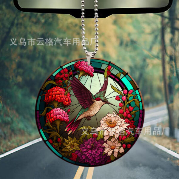 Wholesale New Acrylic Christmas Halloween Ornament Dragonfly Wreath Car Pendant