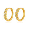 Wholesale 18K Real Gold Plated Wheat Earrings