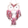 O1CN01EH9p4a2DVGejkj4G5_2200613278614-0-cib Wholesale Pink Wisdom Bird Owl Dream Catcher